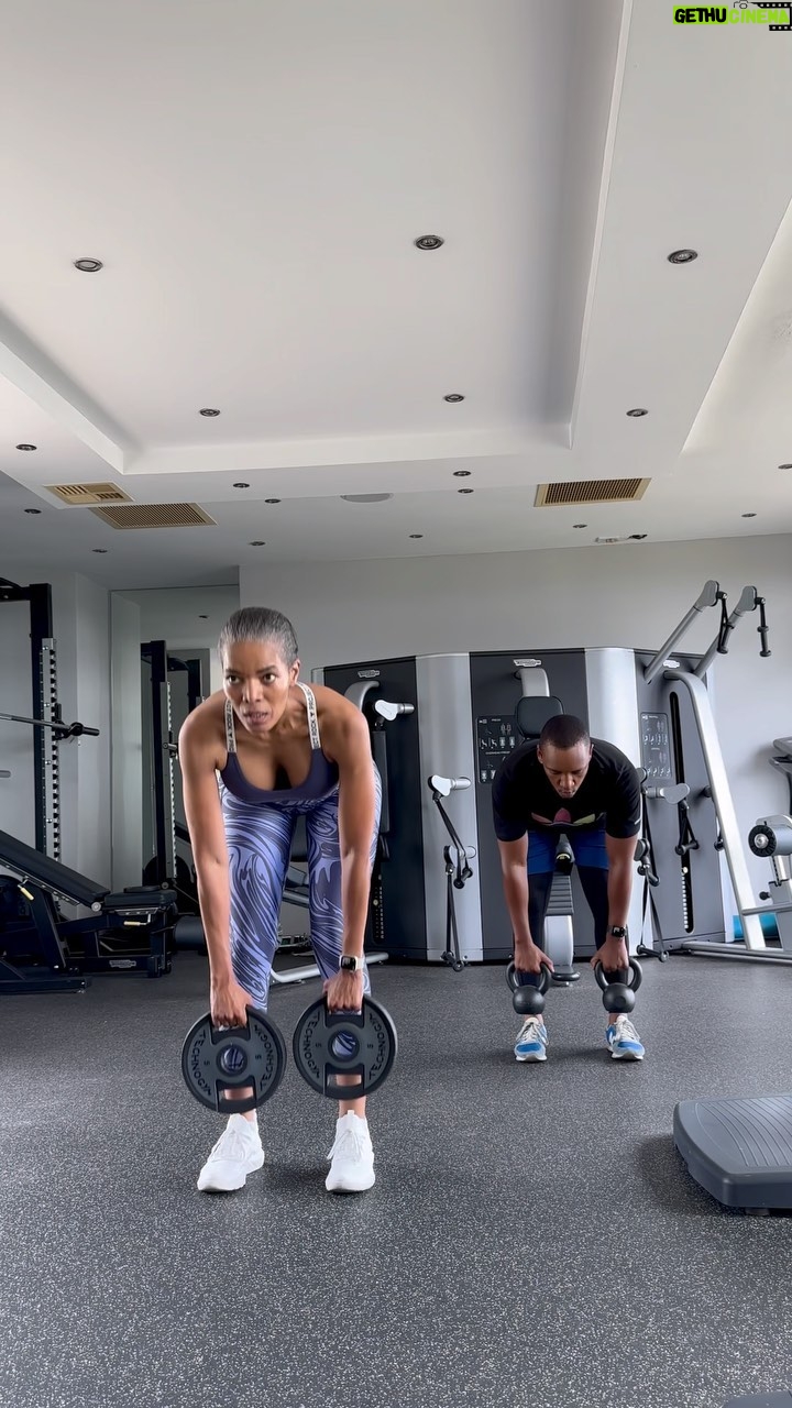 Connie Ferguson Instagram - Happy #winnersday folks.😬 Setting goals is important but useless if we don’t take steps towards achieving those goals. Taking care of yourself should top on your priority list because of you are not your best, spiritually, mentally and physically, you cannot give your best. Here’s a move to try that incorporates your back, hamstrings, glutes, inner thighs and quads. 10 moves on each side X 4 sets! Get it CHAMP!💪🏾❤️ #iconniecfit #fitisthenewcool #strongisthenewsexy #mindbodyspirithealth❤️