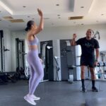 Connie Ferguson Instagram - Happy #skippingsaturday folks!😬 Today I thought we would work on strengthening our ankles and calves to build the endurance to tackle all our favorite skipping moves. Still kept it fun with rhythm though coz that’s how we do!😉😬 Also a bit of mathematics to keep the brain active neh!😜 Single leg hops for 10 each side, then 8, 6, 4, 2, 1 Then work your way back up starting with 1! Let me know how you did!😇💪🏾❤️ #iconniecfit #fitisthenewcool #strongisthenewsexy #mindbodyspirithealth❤️