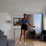 Connie Ferguson Instagram - Yesssessss! I did it!!!🤣🤣🤣🙌🏾❤️ This is way harder than it looks at this pace! Note how I slow down towards the end!😂 It was CHAI!🙆🏽‍♀️ But I did it!💪🏾💪🏾💪🏾❤️ Happy #skippingsaturday folks! How are we doing?😬❤️ #fancyfootwork #iconniecfit #fitisthenewcool #strongisthenewsexy #mindbodyspirithealth❤️