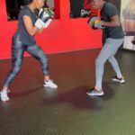 Connie Ferguson Instagram - Hayi no! This morning at @fightclubsa was a problem!😫 You would swear @nomeva_xolisani is training me for #thewomanking 😭! It’s was fire fire fire all round! My shoulders were screaming!🙆🏽‍♀️ Mind over matter had to be in full effect for me to make it though those ten rounds! Proud of myself for pushing through the pain! Honest work through and through! Thank you champ for pushing beyond my comfort zone!🙌🏾💪🏾🥊❤️ Swipe left to see how real the struggle was!😂🙆🏽‍♀️🥊🥊🥊❤️ #iconniecfit #boxingqueen #mindbodyspirithealth❤️