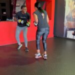 Connie Ferguson Instagram - Hayi no! This morning at @fightclubsa was a problem!😫 You would swear @nomeva_xolisani is training me for #thewomanking 😭! It’s was fire fire fire all round! My shoulders were screaming!🙆🏽‍♀️ Mind over matter had to be in full effect for me to make it though those ten rounds! Proud of myself for pushing through the pain! Honest work through and through! Thank you champ for pushing beyond my comfort zone!🙌🏾💪🏾🥊❤️ Swipe left to see how real the struggle was!😂🙆🏽‍♀️🥊🥊🥊❤️ #iconniecfit #boxingqueen #mindbodyspirithealth❤️