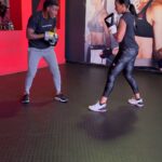 Connie Ferguson Instagram - Hayi no! This morning at @fightclubsa was a problem!😫 You would swear @nomeva_xolisani is training me for #thewomanking 😭! It’s was fire fire fire all round! My shoulders were screaming!🙆🏽‍♀️ Mind over matter had to be in full effect for me to make it though those ten rounds! Proud of myself for pushing through the pain! Honest work through and through! Thank you champ for pushing beyond my comfort zone!🙌🏾💪🏾🥊❤️ Swipe left to see how real the struggle was!😂🙆🏽‍♀️🥊🥊🥊❤️ #iconniecfit #boxingqueen #mindbodyspirithealth❤️