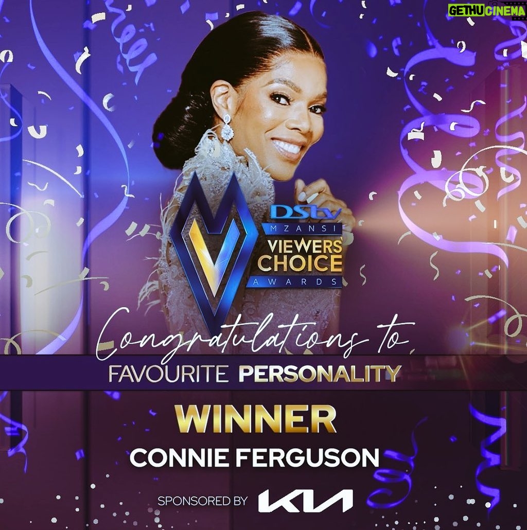 Connie Ferguson Instagram - Last night was so special! Tired as I was Iβm glad I dragged myself to the #dstvmvca to personally receive the #favoritepersonalityaward you so graciously voted for me to get!ππΎ Thank you for your continued love and support! Itβs such a blessing to wake up in the morning and go out to do what you love, what gives you purpose! But the bigger blessing is that it gets to be seen and appreciated by millions, and impact lives in one way or the other. God is good and Jesus is Lord!ππΎ Forever grateful for His love, grace and mercy.ππΎβ€οΈ Thank you Mzansi!ππΎ I love and appreciate you.ππΎβ€οΈβ€οΈβ€οΈ