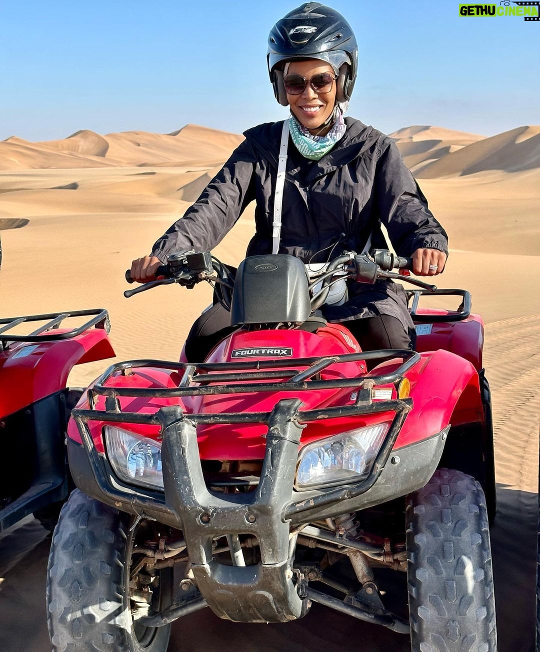Connie Ferguson Instagram - This experience was one for the books!😍😍😍 #conqueringfears #dunebabe #namibiayoubeauty #landofthebrave