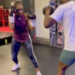 Connie Ferguson Instagram - Also started boxing again today.😬 This young man @creedmoyo is one to watch!🤞🏾 Only 23 and already has a solid name in the boxing and fitness fraternity!🙌🏾 Thank you for taking me through my paces today CHAMP!🙏🏾 Cheers to getting stronger, faster and better!🥂🍾🥊💪🏾❤️