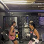 Connie Ferguson Instagram - Did someone say FRIDAY? Crip walking into the weekend like…💃🏽💃🏽💃🏽 Fit girls have the most fun okay?😂😂😂 @fightclubsa style!😬🥊🥊🥊❤️ Wishing you a blessed start to the weekend Fam.🙏🏾❤️