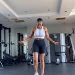 Connie Ferguson Instagram - Back at it!😬 Haven’t been able to double under without pain in a minute! PROGRESS!🙌🏾 Slowly working my way up again. Will get there. Have a #soulfulskippingsunday fam.😇💪🏾❤️ #iconniecfit #fitisthenewcool #strongisthenewsexy #spiritmindbodyhealth❤️