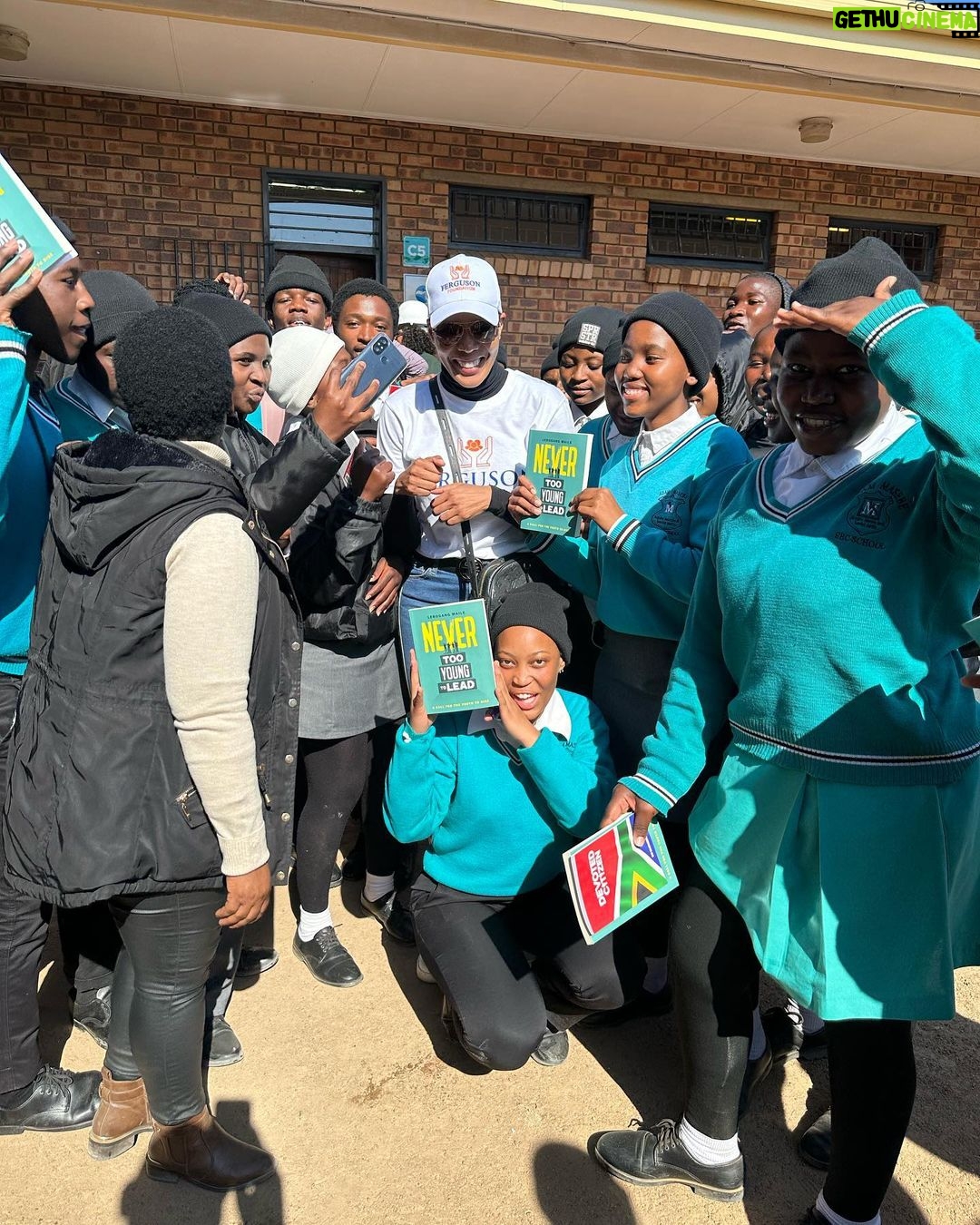 Connie Ferguson Instagram - We serve God by serving others. ๐๐พ Yesterday was a day well spent with the community of Hamanskraal at Adam Masebe Secondary School. We celebrated Nelson Mandela Day with the Collen Mashawana Foundation and the People Matter Foundation, where a borehole, food packs, blankets, books etc. were donated in honor of Madiba. We were honored to partake in such a meaningful event.๐๐พ โNever doubt that a small group of thoughtful, committed citizens can change the world; indeed, itโs the only thing that ever has.โ - unknown Mabogo dinku a thebana.โค๏ธ #nelsonmandeladay2023 #fergusonfoundation #peoplematterfoundation #collenmashawanafoundation