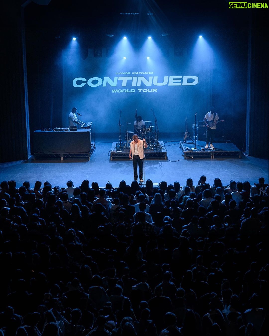 Conor Maynard Instagram - Well. Thatโs it. The Continued World Tour is over. My longest tour to date. 3 months of touring in total. Firstly I want to say thank you to all of you that came to the shows, you made it one of the most incredible experiences I could have ever asked for. So many ups and downs, love gained and love lost, it feels like so many things have changed since I first announced the tour over a year ago. People that know me well know I have a bit of a love/hate relationship with touring ๐ but I can honestly say, looking back, this one was unforgettable. I want to say thank you to my tour fam for getting me through it with laughs the entire time @anthmelo @g23music @iammusicli @markpickard @toneztime @natenotes @alvinfordjr @emlynmaillard @barneycush @djob7 @matthiasgarrick @mattjabrooks @87musicltd (Neil I donโt have your insta ๐) Thank you to my bro @willsinge for joining me on stage in Melbourne, thank you to @officialnyell for joining me in the US and @_mercimercy for joining us in Australia, you were wonderful ๐๐ผ. But as always, the ball keeps rolling. The new album +11 Hours is out on Friday and Iโm so excited for you all to hear it! Europe, see you at Sad Boy Summer in August! Until next time ๐ Photography credit: @thecamnoble @pixbyash @kindravision @whoisedwina