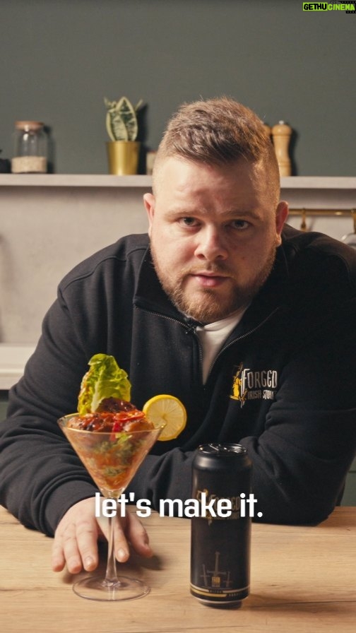 Conor McGregor Instagram - Pop into @circlekireland grab a four pack and let's make Forged Irish Stout Dynamite Shrimp 🧨 with @chefdaniellambert 🖤🤍 The World's Creamiest Stout Is now available across @circlekireland #NotHereToTakePart