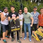 Cooper Barnes Instagram – It’s always a pleasure to see ANY of these people- but to see them all together? What a great day. Shoutout to Robyn Wiley Pratt for organizing this march in solidarity/ mini-reunion. ❤️💪🏻#unionstrong #sagaftrastrike #HenryDanger #DangerForce