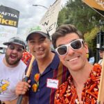 Cooper Barnes Instagram – It’s always a pleasure to see ANY of these people- but to see them all together? What a great day. Shoutout to Robyn Wiley Pratt for organizing this march in solidarity/ mini-reunion. ❤️💪🏻#unionstrong #sagaftrastrike #HenryDanger #DangerForce