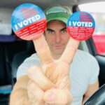 Cooper Barnes Instagram - I only voted once! IT’S A PEACE SIGN, DAMN IT!!! ✌️ #VOTE