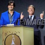 Cooper Barnes Instagram - What a fun night presenting at the The Make-up Artists & Hair Stylists Guild Awards! Couple takeaways – 1.) Jack McBrayer is hilarious and an all-around awesome dude. 2.) Michael Johnston and l freaked out when our friend Joe Matke won a well-deserved award for hairstyling on “American Horror Story. 3.) my wife Liz is a stone-cold fox. 4.) D’Andre Michael and Kevin Winston and I totally looked like the Power Rangers. 5.) Christopher McDonald is super cool and made my night. 6.) everyone there was lovely and a great time. Thanks for having me, #muahsawards ! @muahs_awards