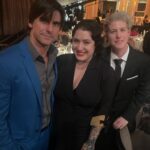 Cooper Barnes Instagram - What a fun night presenting at the The Make-up Artists & Hair Stylists Guild Awards! Couple takeaways – 1.) Jack McBrayer is hilarious and an all-around awesome dude. 2.) Michael Johnston and l freaked out when our friend Joe Matke won a well-deserved award for hairstyling on “American Horror Story. 3.) my wife Liz is a stone-cold fox. 4.) D’Andre Michael and Kevin Winston and I totally looked like the Power Rangers. 5.) Christopher McDonald is super cool and made my night. 6.) everyone there was lovely and a great time. Thanks for having me, #muahsawards ! @muahs_awards