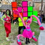 Cooper Barnes Instagram - Happy Halloween! Tetris, Mommy Long Legs, Medusa, The Delta Diarrhea Plane, Kid Danger, Pennywise, epic parties, ambitious costumes, incredible light displays, generous friends, fannagalling my big ass costume into various tight spaces, lawn movies, pumpkin carving, and a buttload of candy made this an October to remember. 🎃🕷️👻🦇