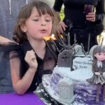 Cooper Barnes Instagram - Happy 7th birthday, my little viper. 🕷️ 🐍 #wednesday #addamsfamily