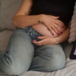 Coralie Porrovecchio Instagram - Baby bump 💙💖 j’ai hâte que tu arrives dans la famille