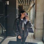 Coralie Porrovecchio Instagram - Vous êtes beaucoup à m’avoir demandé la référence de mon bomber oversize ! Je l’ai shoppé sur @hm On aime ou pas ? 🤍😎