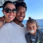 Coralie Porrovecchio Instagram - Journée en bateau avec les trois hommes de ma vie 🌈💛