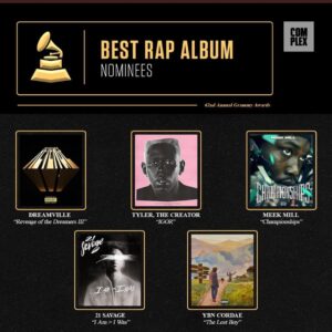 Cordae Instagram - 2 years ago.. Just gettin started.... still got a long ways to go... but thank you GOD 🙏🏽🙏🏽 #BestRapAlbum #BestRapSong