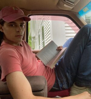 Corey Fogelmanis Instagram - reading in the truck/feeling like my dad