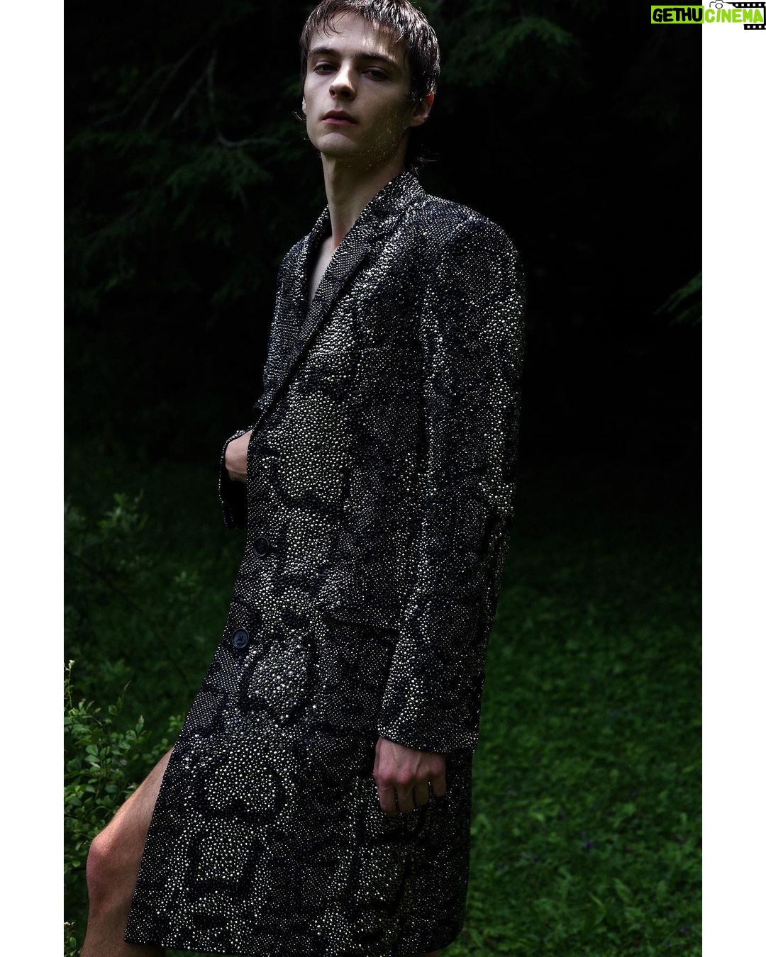 Corey Fogelmanis Instagram - More of COREY ❤️ A trip to the pond. One of our favourite young actors Corey Fogelmanis @coreyfogelmanis returns to Behind The Blinds in a new cover story from our FANTASY . Taking a journey upstate with photographer (and close friend) Hadar Pitchon @hadar_pitchon , Corey plays with his wild side in some of this season’s strongest looks. _ You can see the whole story in our new FW23 FANTASY issue - out now. _ Corey is captured by Hadar Pitchon @hadar_pitchon ❤️ Fashion by @michaelandrewstylist _ This shoot was made before the starting of SAG-AFTRA strike. _ #BehindTheBlindsMagazine #CoreyFogelmanis #FantasyIssue #BTB15