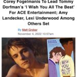 Corey Fogelmanis Instagram - giddy, excited, happy to be on this journey with you @tommy.dorfman