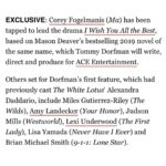 Corey Fogelmanis Instagram - giddy, excited, happy to be on this journey with you @tommy.dorfman