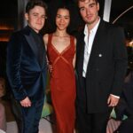 Corey Mylchreest Instagram - Wowza. Thank you very kindly @bafta @vanityfair @ee . What a night. Great to see some of the #queencharlotte crew and to have a mini @royalacademyofdramaticart reunion with @maireadtyers and @jesperjones Styling by @hollyevawhite Suit by @hermes Photography @davebenett & @jamesdkelly