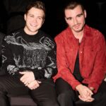 Corey Mylchreest Instagram - FYI - Mr Armani gives great hugs, people. Thank you @emporioarmani for bringing me to Milan, letting me see your work, and stealing my heart. The BEST weekend. @leowoodall and @sambuchanan100 - you cheeky bastards, I’ll be seeing you soon for sure xoxo @hollyevawhite and @petransellge massive thank you’s to you both as always