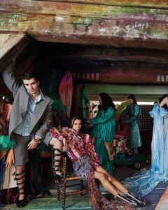 Corey Mylchreest Instagram - It is a bloody PLEASURE to be able to finally share the magic that @nlvogue has cooked up with @india_amarteifio and myself - we are very, VERY lucky Photographer: @jasperabels Styling: @roelschagen Interview: @ilonkaleenheer Creative: @lindagumusgerritsen Set Styling: @floorknaapen Editor-in-Chief: @yeliz_cicek @nlvogue @NetflixNL