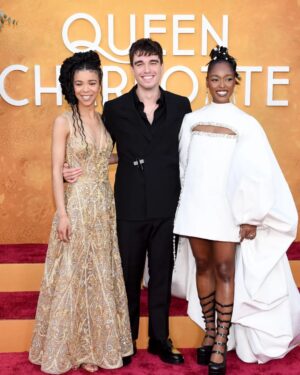 Corey Mylchreest Instagram - Global Prem in LA for Queen Charlotte 🌟
Less than a week yooo

@bridgertonnetflix 
@shondaland
@netflix 

Suit - @hollyevawhite & @givenchy 
Grooming - @sydneysollod