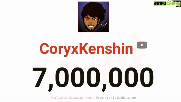 Cory Kenshin Instagram - 7.000.000