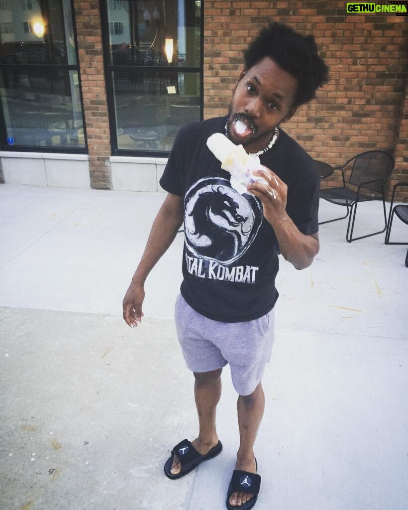 Cory Kenshin Instagram - Not one of my proudest days, YO THIS ICE CREAM WAS LITERALLY MELTING BY THE SECOND. Hahah, and I bet I could still slide in somebody dm's looking like this.. Cause a brotha TOO clean.. nah let me stop lol #coryxkenshin