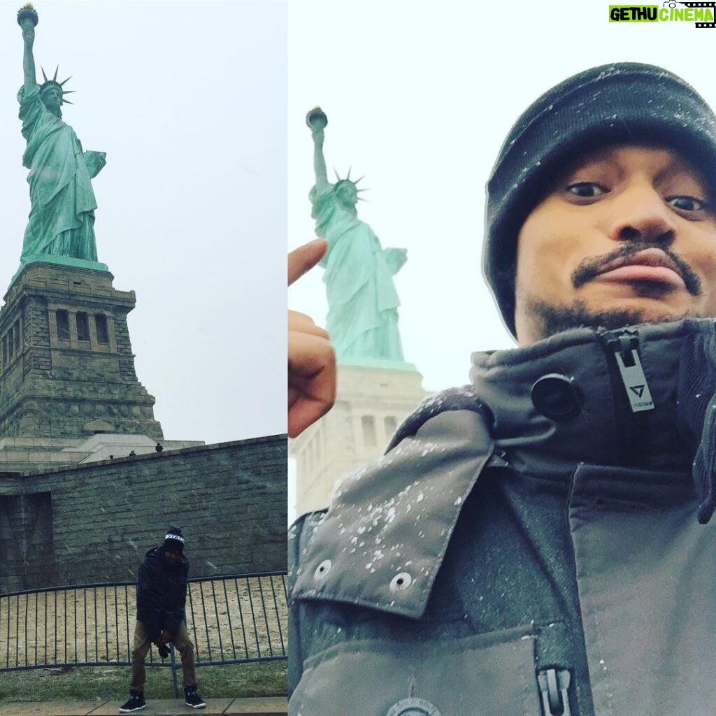 Cory Kenshin Instagram - You already KNOW I'm stuntin on Lady Liberty... I mean she cute or whatever.. #Coryxkenshin #newyork