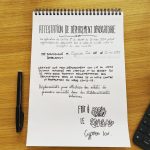 Cyprien Iov Instagram - J’ai pas d’imprimante alors je fais à l’ancienne ✍️