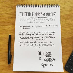 Cyprien Iov Instagram - J’ai pas d’imprimante alors je fais à l’ancienne ✍️
