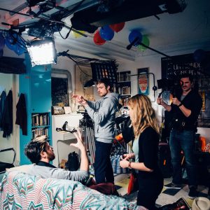 Cyprien Iov Instagram - Tournage du court métrage Lunaire. Photo par @laurag_photo