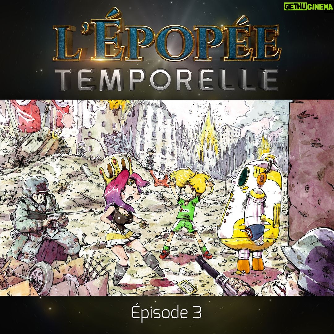 Cyprien Iov Instagram - Voici les illustrations de l'épisode 3 de ma série de l'été L'Épopée Temporelle ! Glissez sur la droite et découvrez les illustrateurs, ils sont identifiés, ils font du super boulot 👌