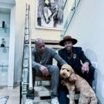 D-Nice Instagram - The GOAT stopped by my house yesterday. I had to pull out a print I photographed of him that was used on the billboards to promote his first @Netflix special. Always love catching up with @davechappelle.