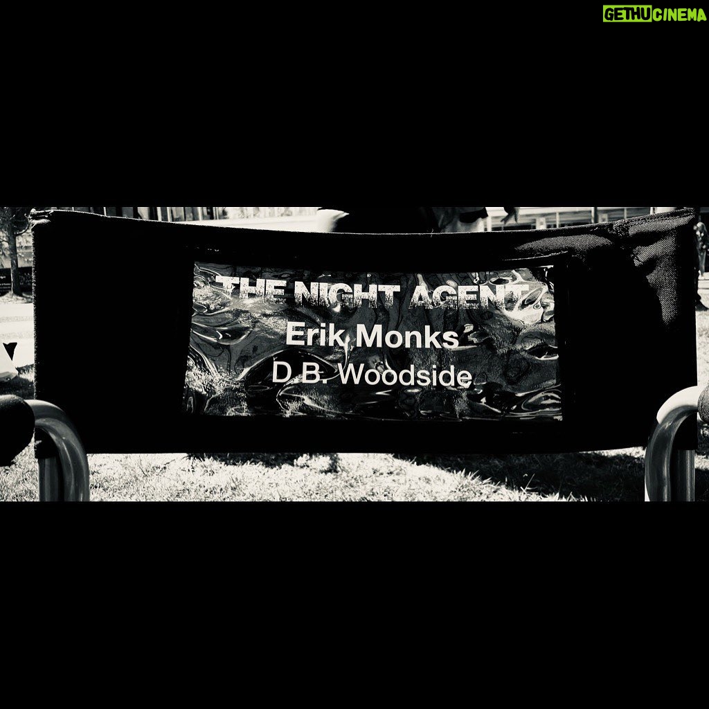 D.B. Woodside Instagram - You won’t find this character in the book (please read it anyway, it’s incredible). Monks was specifically created for this show and he’s the one character closest to who I am personally out of everyone I’ve played in my entire career. #thenightagent #erikmonks #dbwoodside #netflix
