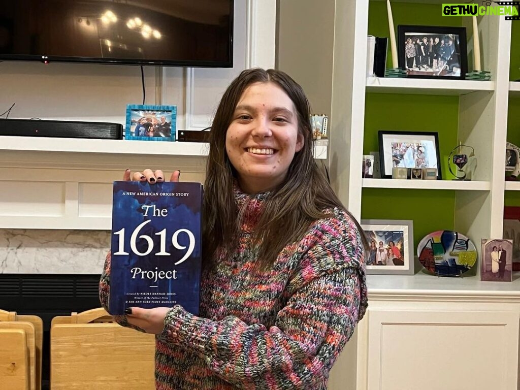 D.B. Woodside Instagram - Here’s Miranda who recently received her book. Thanks @staceyborowick for sharing. Next batch going out this week! #1619project