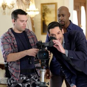D.B. Woodside Instagram - No really, I’ve had my eye on directing for a long time! 😉 #lucifer #bts #dbwoodside #tomellis