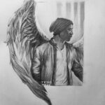 D.B. Woodside Instagram - Always love #fanart! Thanks for sharing your talent, @tejascreatz. #dbwoodside #dbwoodsidefanart #amenadiel