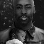 D.B. Woodside Instagram - Beautiful fan art of Amenadiel & Baby Charlie by @seedsoflily 🙏🏾👼🏾❤️ @lucifernetflix
