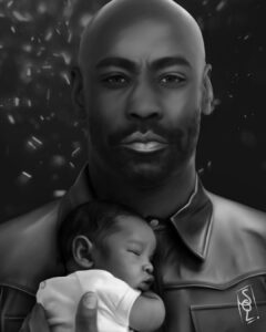 D.B. Woodside Instagram - Beautiful fan art of Amenadiel & Baby Charlie by @seedsoflily 🙏🏾👼🏾❤️ @lucifernetflix