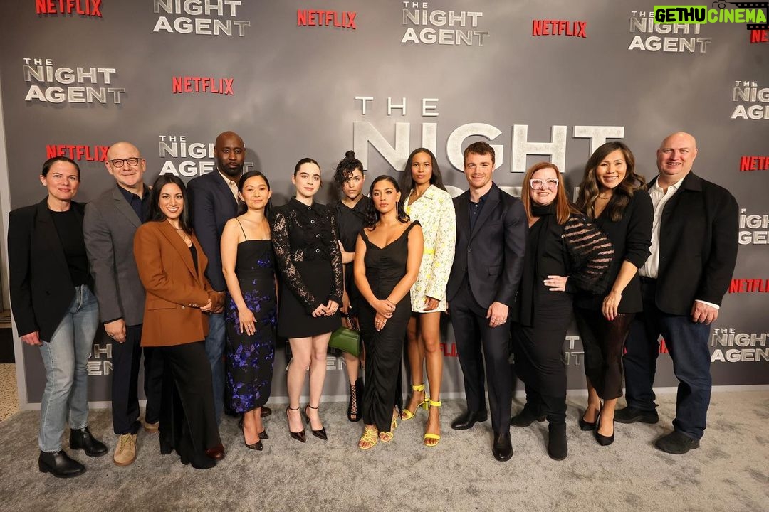 D.B. Woodside Instagram - #TBT - The Night Agent Premiere. Before we knew there would be a Season 2! @netflix #TheNightAgent