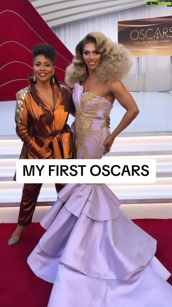 D.J. "Shangela" Pierce Instagram - My #Oscars moment 4 life. Becoming the first drag queen to walk the Oscars #redcarpet in drag. Alongside my greatest mentor and friend @jeniferlewisforreal… a living legend who refused to let me take red carpet photos with a wrinkled up train 😂❤️ And all while being a part of the Oscar-winning film #AStarIsBorn. Forever grateful to the creative force @ladygaga for kindly inviting me into her world, and to #BradleyCooper for skillfully directing such a masterpiece. Also big thx to the geniuses @marc_shaiman and @scottwittman for allowing me to tag along all evening! Never give up on ur dreams y’all! Xo Happy Oscars weekend. #2019