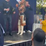 D.J. "Shangela" Pierce Instagram - Yesterday was a DREAM!!! I have such great respect and admiration for @jlo … I’ve met her on several occasions and EVERY TIME she just radiates LOVE and JOY … and biiiish, she looks RIGHT! Plus, y’all know she’s always been down with the drag and LGBTQ+ community. I’m late posting (I was in the moment!) … but here are a few videos and pics from @theabbeyweho … with Miss Lopez serving up @delola and me fully hyping up the Doll! ❤️😂 Congrats on the new single and upcoming album JLO! And a huge thanks to #TeamJLo, the Abbey family … especially @davidcooleyla #tristanschukraft @toddbarnesweho for always opening your arms to me and my crew! Xo What a day!! Oh and if ur wondering, my lil corset snatched salmon sweater (with rhinestone corset cord in the back) is from @waltercollection. 😁 #CantGetEnough #Delola #jlo West Hollywood, California